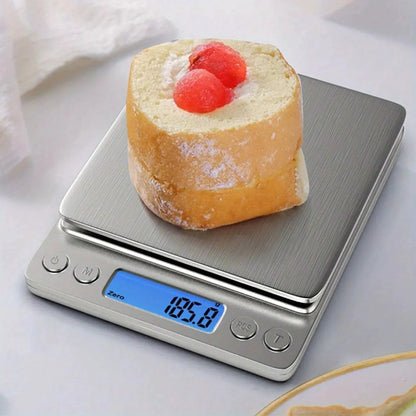 Báscula digital de cocina de 3000 g/0,1 g, pequeña, para joyería, alimentos, gramos y onzas.