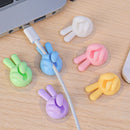 Finger Shape Cable Clips Holder Cute Charging Cord Management Home Office Car Desk Tidy Self-Adhesive Cable Winder Organizer