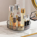 Organizador de maquillaje giratorio para tocador, organizador de 3 niveles para el cuidado de la piel, gran espacio de almacenamiento para encimera de baño, soporte transparente para cosméticos, tocador