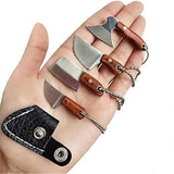 4 unids/set cuchillo de bolsillo de acero inoxidable, Mini cuchillo de cocina, llavero EDC, cuchillo de Unboxing portátil, cuchillo de corte de pesca