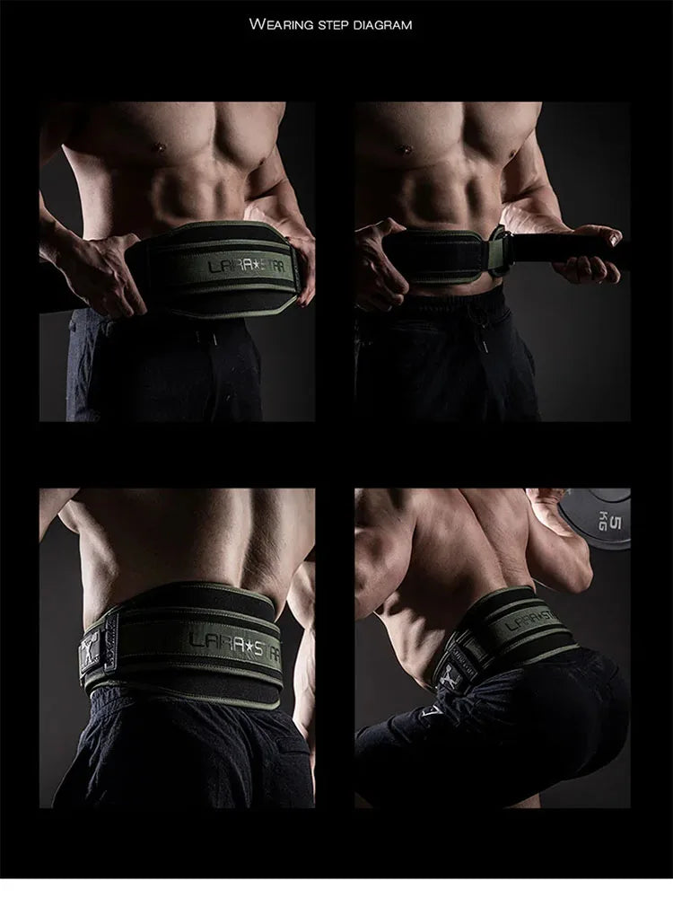 Men and Women Weightlifting Fitness Belt Training High Intensity Squat Deadlift Gym Nylon Waist Support Thickening For Back