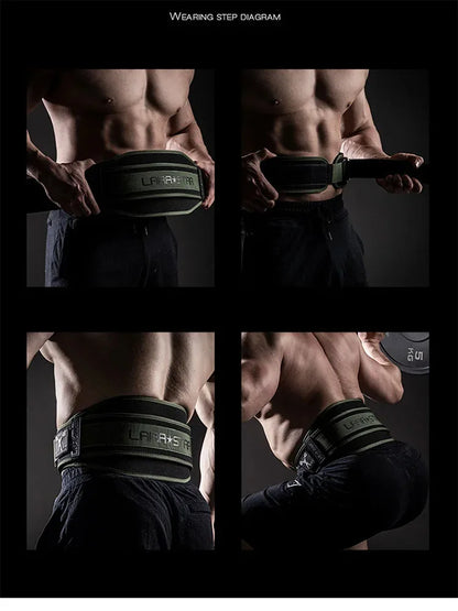 Men and Women Weightlifting Fitness Belt Training High Intensity Squat Deadlift Gym Nylon Waist Support Thickening For Back