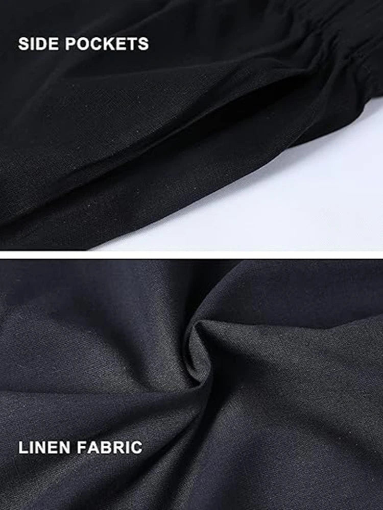 Women's Oversized Casual Pants Loose Fit Cat Letter Pattern Printed With Pockets Fashionable Women's Street Elegant Loose Pants