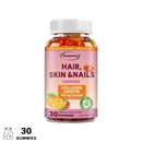 Hair, Skin & Nails Gummy Vitamins - Contains Biotin, Collagen - Promotes Hair Growth, Nourishes Skin, Strengthens NailsSupplemen