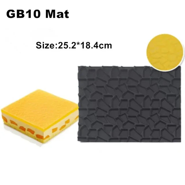 Molde de silicona suizo para tartas, molde para troncos de Navidad, molde grande para buche, tapete para fondant, moldes para impresión de encaje 