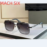 Original Factory DT MACH SIX With Brand Box Leisure Top Quality Classic Luxury Designer Silver Alloy Frame Men Women Sunglasses