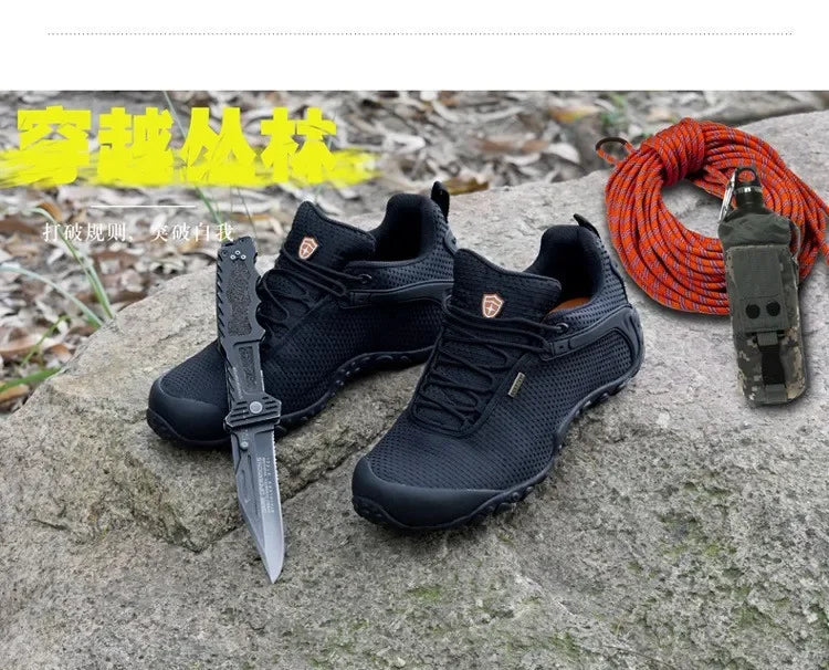Men Climbing Shoes Big Size Women Sneakers Outdoor Hiking Trainers Anti-slip Comfortable Walking Sport Shoes Couple Travel Shoe