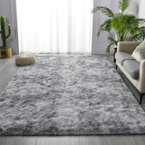 Soft Area Rugs for Living Room Non-Slip Thick Plush Carpets for Winter Anti-Slip Fluffy Artificial Velvet Rugs Soft Gray Carpets