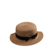 High Quality Flat Top Boater Sun Hat Straw Hat For Men & Women Summer Travel & Beach With Wide Brim UV Protection