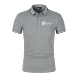 Men's premium summer polo shirt, quick drying, breathable, casual, business fashion, sports, short sleeved, men's clothing