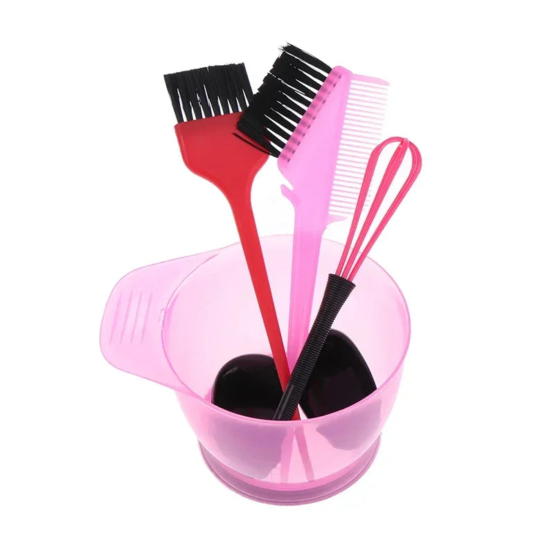 1 Set Hair Dye Color Mixer Hairstyle Hairdressing Styling Accessorie Brush Bowl Set With Ear Caps Dye