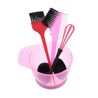 1 Set Hair Dye Color Mixer Hairstyle Hairdressing Styling Accessorie Brush Bowl Set With Ear Caps Dye