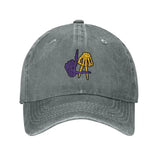 Fashion LA Lakers Skeleton Hand Sign Baseball Caps Women Men Snapback Cap Female Male Visors Sun Hat Unisex Adjustable