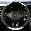 Three-dimensional Honeycomb Steering Wheel Cover  Durable Leather Cover with Anti-slip Linning Universal 14.5-15in
