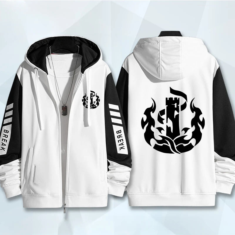 Sudadera con capucha y cremallera con estampado 3D de Game Honkai Star Rail para mujer y hombre, estilo hip hop, manga larga, estilo urbano