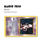Pokemon Card Waterproof Decals, Game Card Skin, Big and Small Chip Sticker, Stereo 2.5D HD 