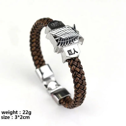 Anime Attack on Titan Bracelet Trend Personality Bracelet Men's and Women's Bracelet Hip Hop Style Unisex Party Accessories