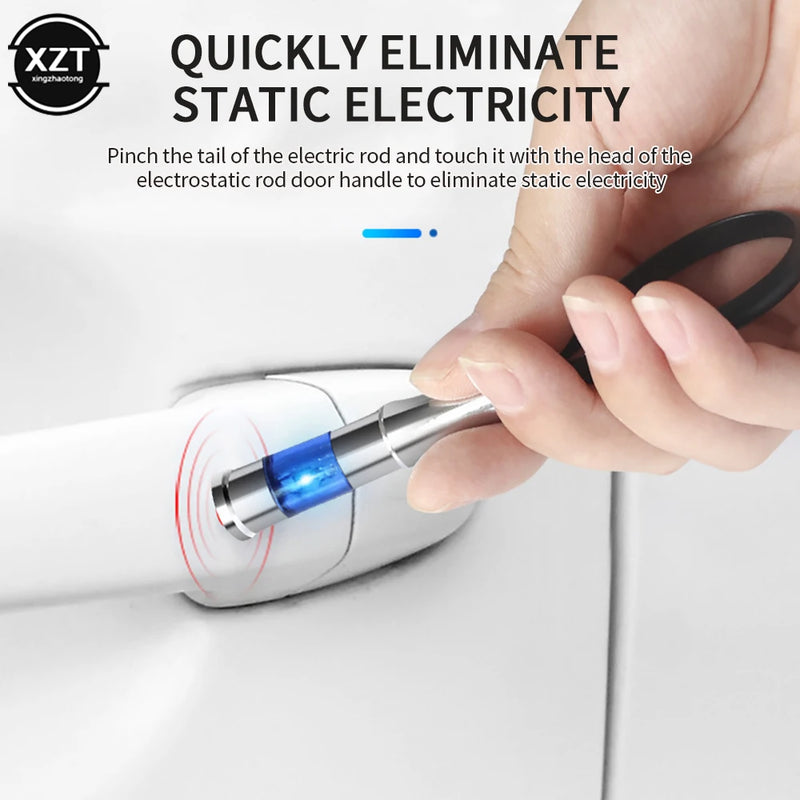 Descargador electrostático portátil con llavero antiestático, ideal para climas secos e invernales. Suministros antiestáticos para el coche.