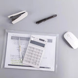 10 PCS Plastic Folders for Document, A4 Size Plastic Envelopes with Snap Closure, Clear File Folders Bags for School Office