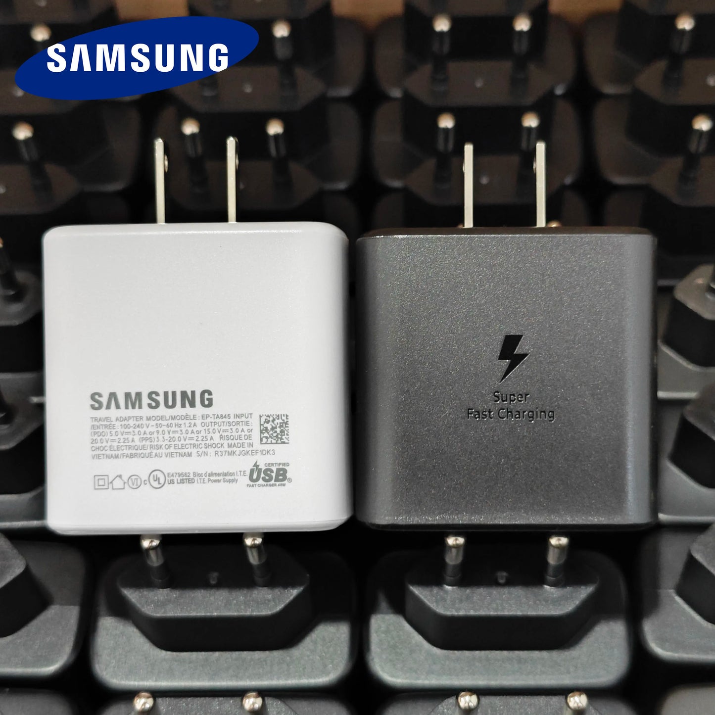 Cargador de pared Samsung PD de 45 W, carga superrápida, original de EE. UU., cable USB C a tipo C de 5 A, para Galaxy S25, S24, S23, S22 Ultra, A54, A53 y Note20.