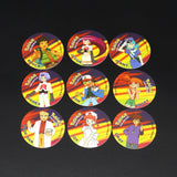 100/160pcs Pokemon Tazos 1st/2nd Generation Strokes Box 3D Round Square Collection Cards Album Trainer Pogs Cheetos Chipitaps