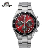 Relógio masculino cronógrafo solar diver em aço inox a prova de agua 200mm