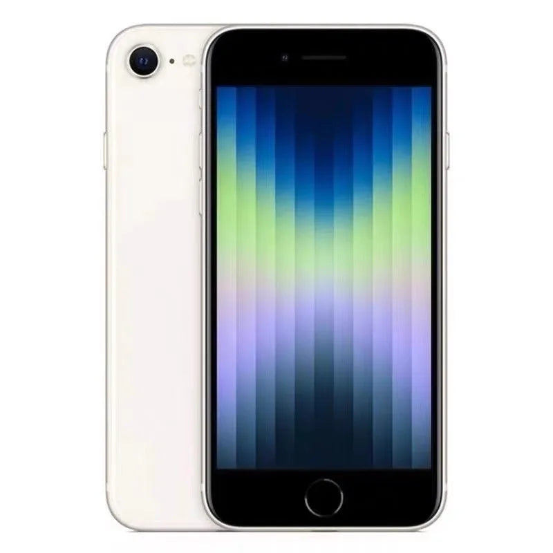 Apple iPhone SE 2022 SE3 de 4.7 pulgadas, 4 GB de RAM, 64 GB/128 GB/256 GB de ROM, chip A15 Bionic, cámara de 12 MP, reconocimiento de huella dactilar, teléfono original desbloqueado.