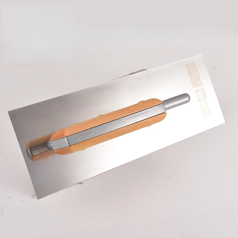 Aluminum Alloy Wooden Handle Plastering Trowel Paint Tool Scraping Putty Diatom Mud To Collect Light Knife Construction Tools