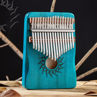 Hluru 21 Key Maple Kalimba 17 key Thumb Piano Portable Finger Piano for Beginner Mbira Gift for Kids Adults