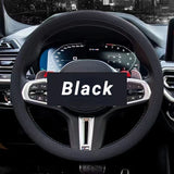 Anti-Slip Silicone Steering Wheel Cover - Universal Fit, Soft & Odorless Fits 14''/15'' Wheels, Durable & All-Season