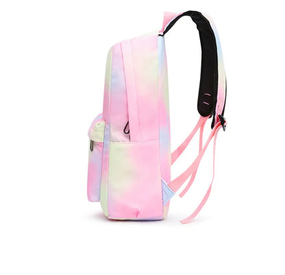 3pcs Disney Lilo Stitch Colorful Backpack with Lunch Bag for Women Student Teenagers Rucksack Casual School Bags Sets