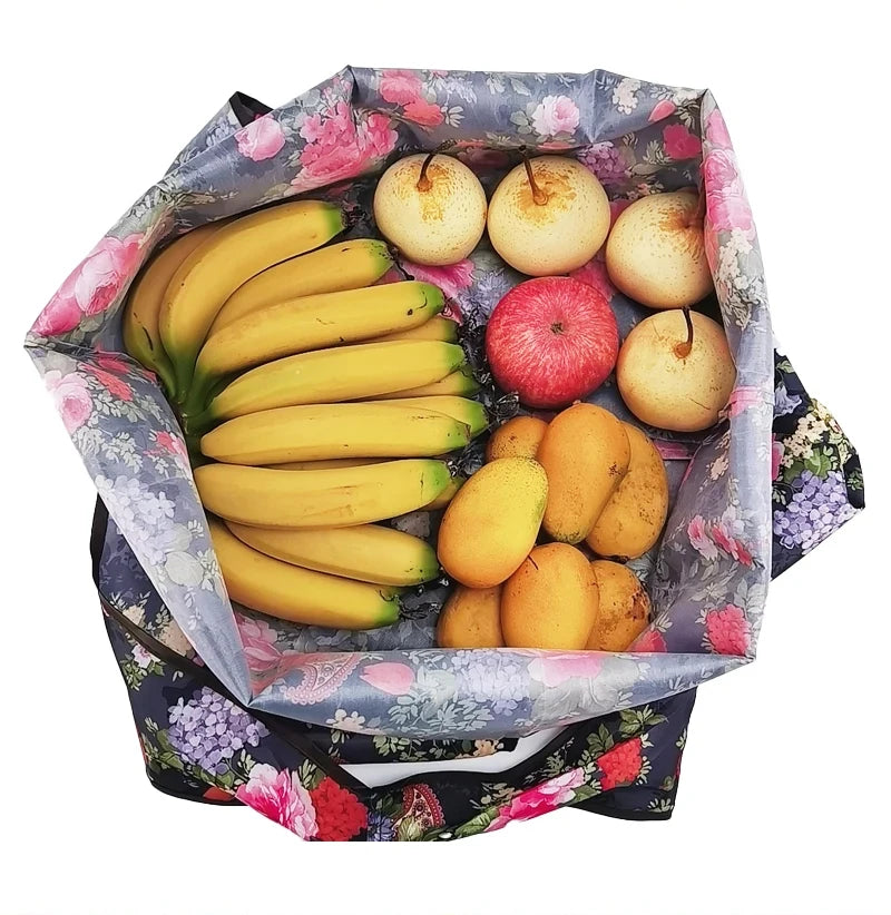 Folding Shopping Bag Large Capacity Environmental Protection Portable Handbag Supermarket Toy Storage Bags Travel Grocery Bag