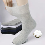 5 Pairs Plus Size EUR 45-50 Prevent Varicose Veins Socks Mens Diabetics Patients Cotton Loose Mouth Sock Man Women Comfort Meias