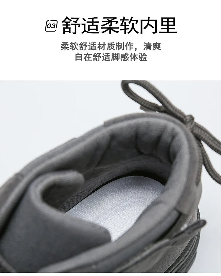 Men's Boots Tactical Combat Boots for Men Outdoor Hiking Winter Shoes Lightweight Non-Slip Men's Desert Ankle Boots Bota