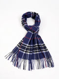 Bufanda tipo chal para hombre con tacto de cachemira cálido a cuadros de Edimburgo, bufanda a cuadros escoceses de estilo preppy
