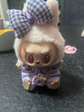 For 17cm Labubu Doll Luxury Brand Design DIY Accessories Dress Sweater Overalls T-shirt Hat Set For Labubu Trendy Clothing Gift