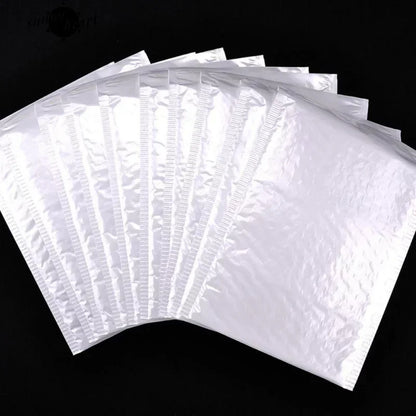Espuma Branca Acolchoada Envelopes de Envio com Bolha, Auto Seal Mailers, Mailing Bag, Pacotes Bag, 500 Pcs