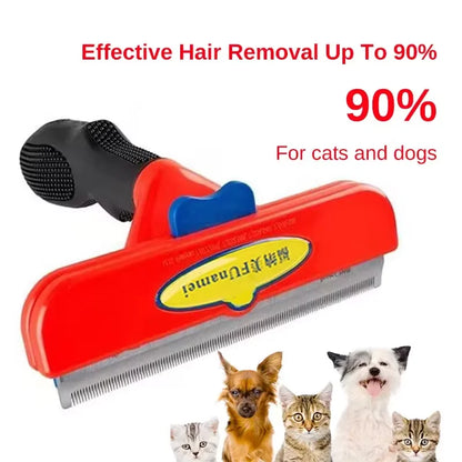 Peines para quitar el pelo de mascotas y gatos, cepillos de aseo para perros y gatos, peines de masaje para la caída del pelo, cepillo de limpieza y desenredado para recortar el pelo de mascotas.