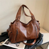 Soft Interior Compartment Shoulder Bags 2026 High Quality Contrasting Colors Bags for Women Fashion Zipper Pu Women's Handbags