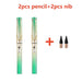 2pcs Golden green