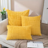 1pc Boho Faux Fur Plush Throw Pillow Covers, Cream White, Luxury SoftFluffy Decorative Cushion Cover Pillowcase for Sofa, Couch