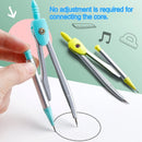 7-In-1 Multifunctional Compass Ruler Set Integrated High Aesthetic Drawing Office Tools for Primary Secondary School Stationery
