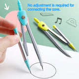 7-In-1 Multifunctional Compass Ruler Set Integrated High Aesthetic Drawing Office Tools for Primary Secondary School Stationery