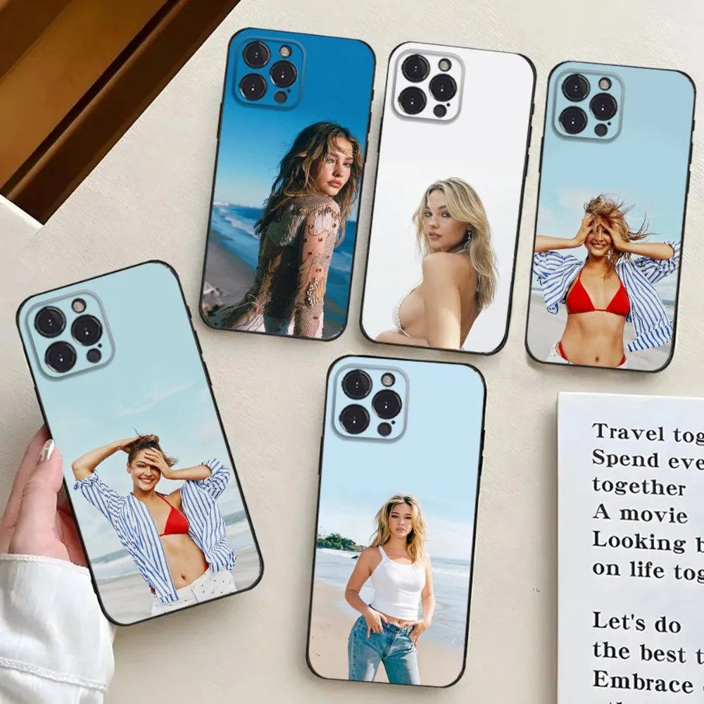 Madelyn C-Cline Phone Case For iPhone 16,15,14,13,12,11,Pro,X,XS,Max,XR,Plus,Mini Black Silicone Soft case