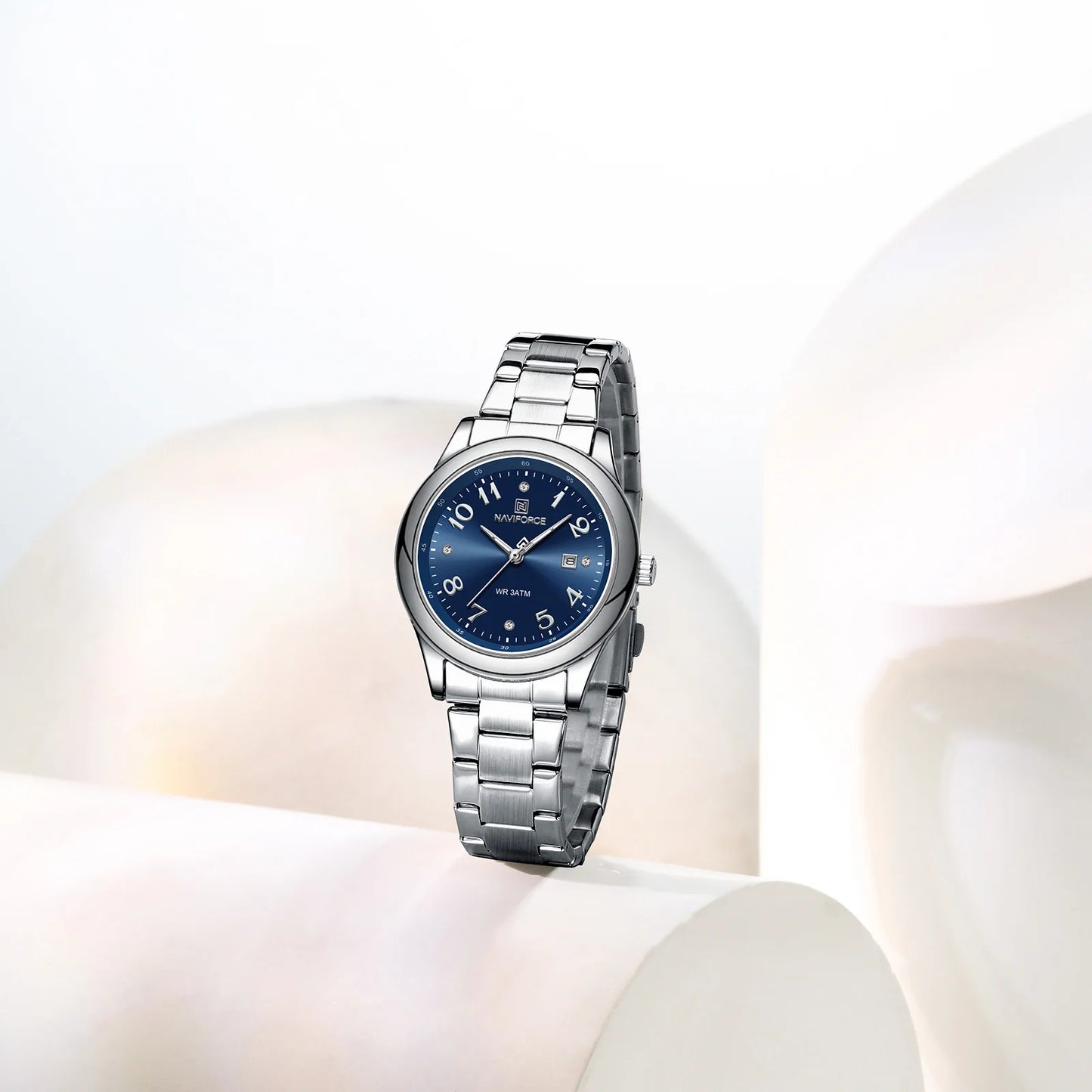 NAVIFORCE Luxury Watch for Women Waterproof Luminous Date Stainless Steel Ladies Quartz Watches Fashion Casual Wristwatch Girl