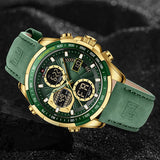 New NAVIFORCE Watches for Men Leather Men's Military Sport Waterproof Watch Quartz Wristwatch Chronograph Male Clock