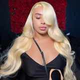 30 40 Inches Body Wave 613 Honey Blonde Lace Wig HD Transparent 13x4 Lace Front Human Hair Wigs Colored 13x6 Lace Frontal Wigs