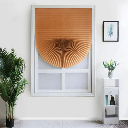 1PC Self-Adhesive Non-Woven Pleated Blinds Folding Curtains For Kitchen Balcony Shades Home Blackout Blinds For Windows Decor