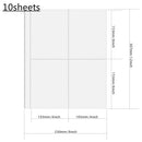 PLRBOK A4 Clear 10 Pcs Photo Album Refill Pages File Protector 4 Hole 6×4 10×15 4 Ring Binder Photocards Postcard Card Notebook