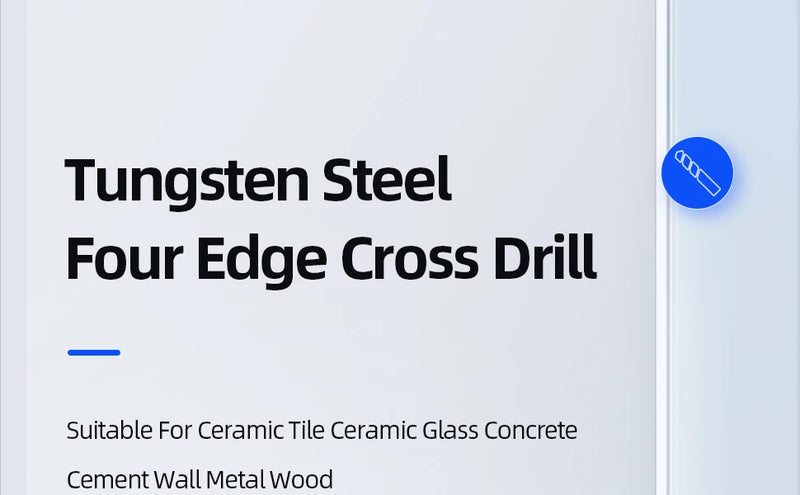 Cross Hex Tile Drill Bit For Glass Concrete Ceramic Tile Hole Opener Tunsten Carbide Hard Alloy Bits Set Tools 3 4 5 6 8 10 12mm